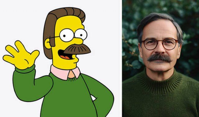 AI-Generated Portraits Of Simpsons Characters (19 pics)