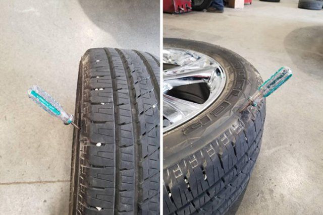 Tire Shop Workers Share Their Findings (28 pics)