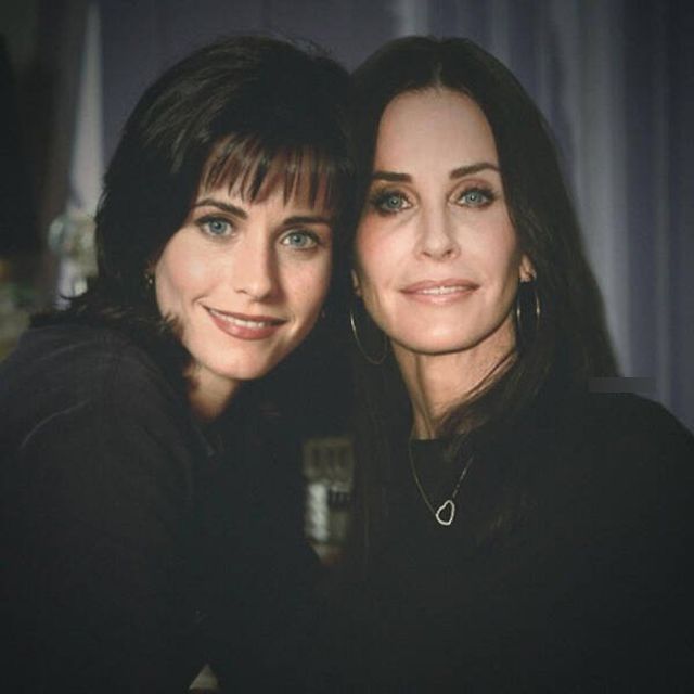 Celebrities ''Meet'' Younger Versions Of Themselves (18 pics)