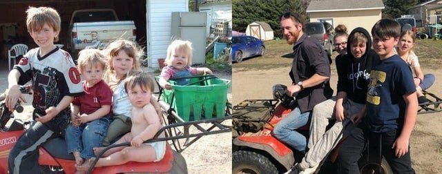 People Repeated Their Photos From The Past (15 pics)