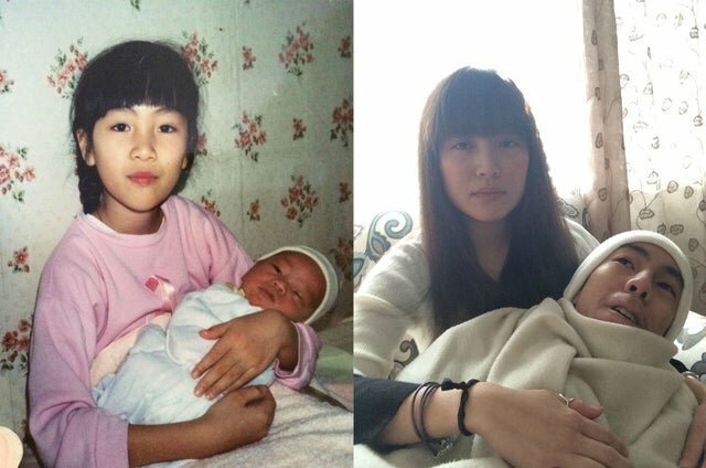People Repeated Their Photos From The Past (15 pics)