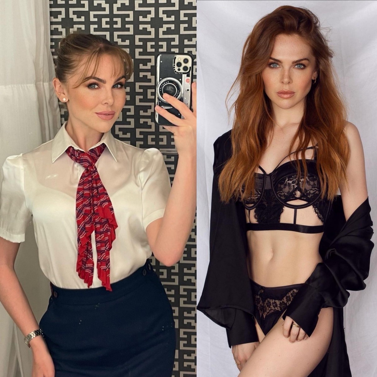 Girls With And Without Uniform (20 pics)