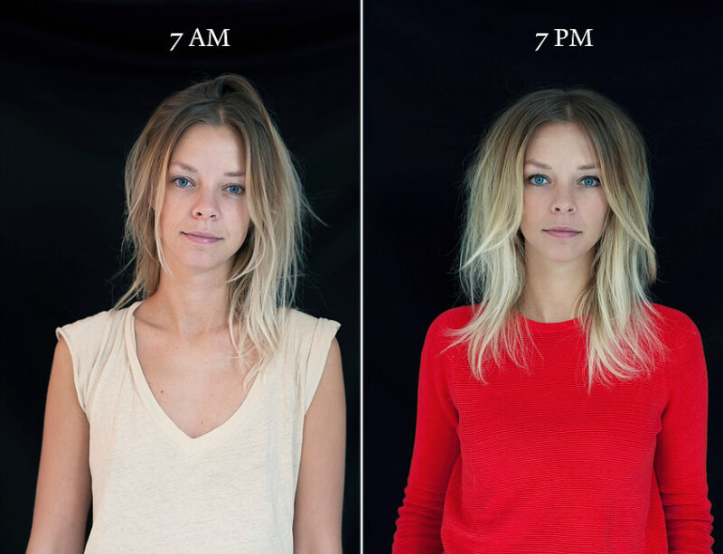 Unusual Comparison: How People Look In The Morning And Evening (20 pics)