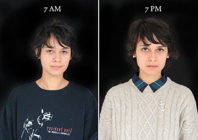 Unusual Comparison: How People Look In The Morning And Evening (20 pics)