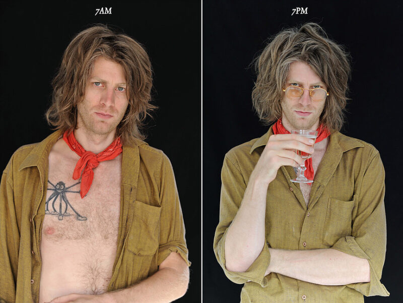 Unusual Comparison: How People Look In The Morning And Evening (20 pics)