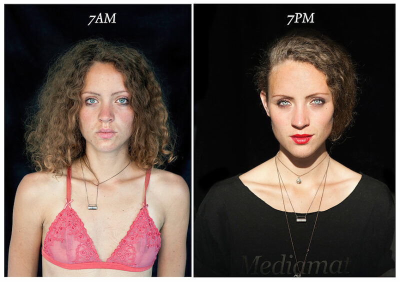 Unusual Comparison: How People Look In The Morning And Evening (20 pics)