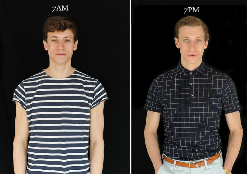 Unusual Comparison: How People Look In The Morning And Evening (20 pics)