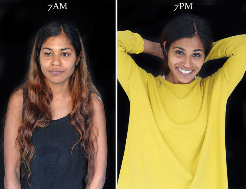 Unusual Comparison: How People Look In The Morning And Evening (20 pics)