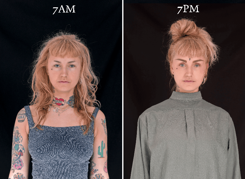 Unusual Comparison: How People Look In The Morning And Evening (20 pics)