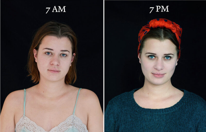 Unusual Comparison: How People Look In The Morning And Evening (20 pics)