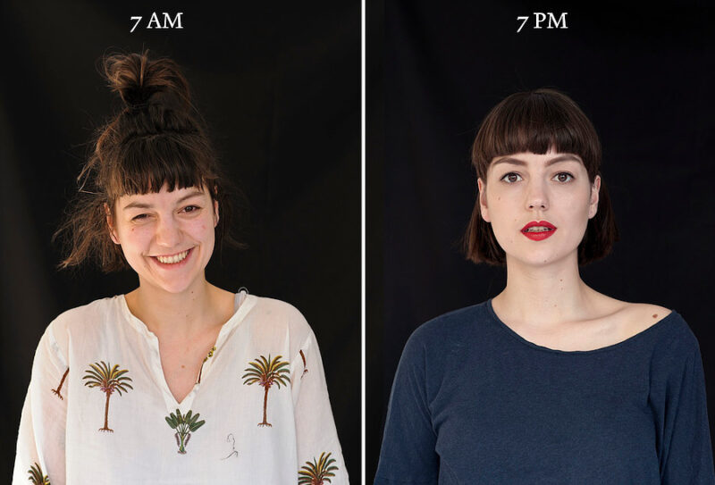 Unusual Comparison: How People Look In The Morning And Evening (20 pics)