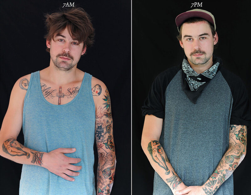 Unusual Comparison: How People Look In The Morning And Evening (20 pics)