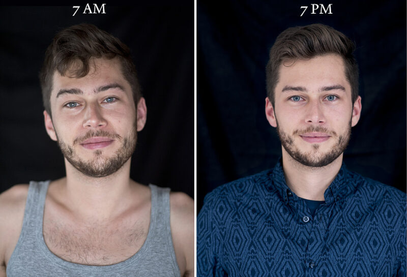 Unusual Comparison: How People Look In The Morning And Evening (20 pics)