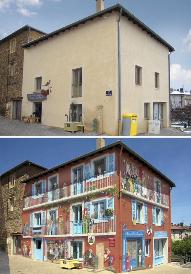 Beautiful Drawings On Houses (19 pics)