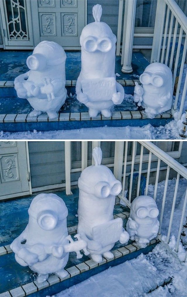 Funny And Unusual Snowmen (25 pics)