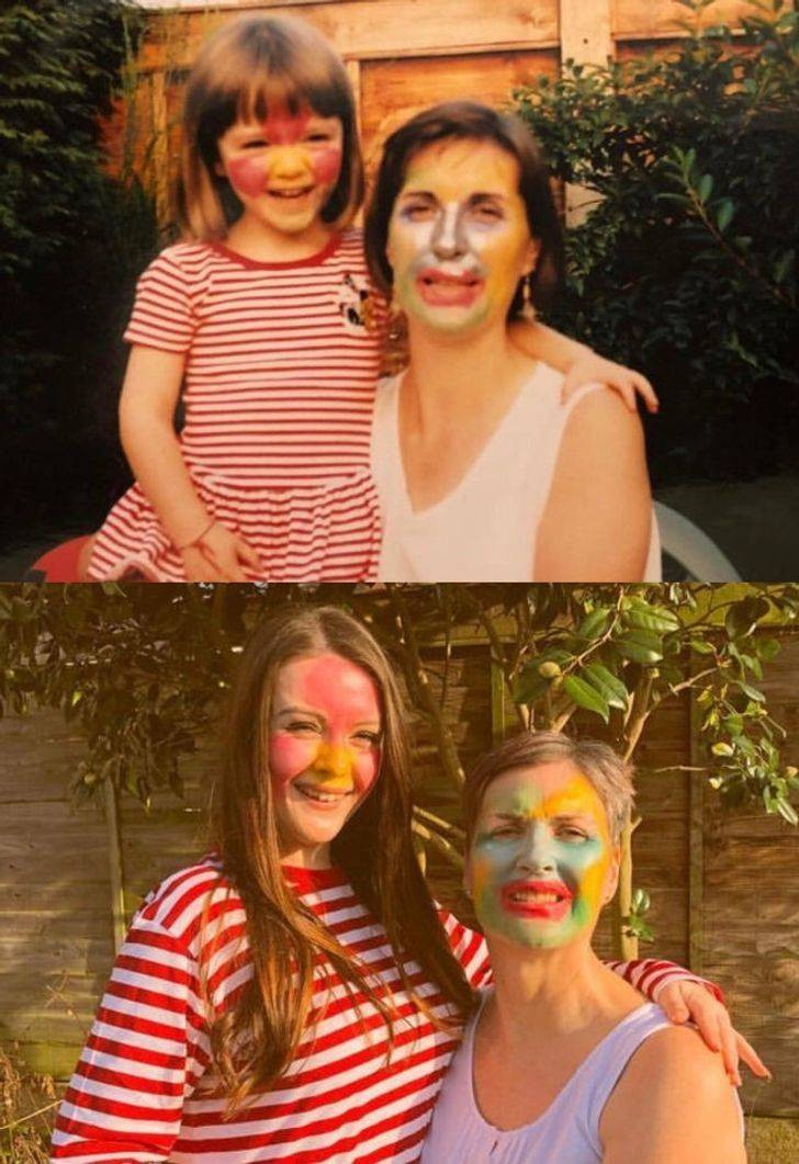 People Repeat Their Photos From The Past (15 pics)