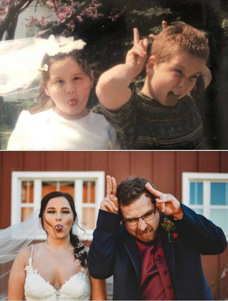 People Repeat Their Photos From The Past (15 pics)