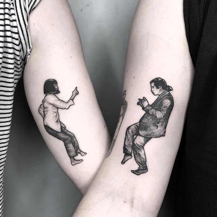 Unusual Couple Tattoos (21 pics)