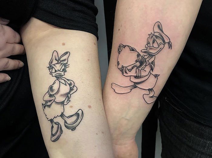 Unusual Couple Tattoos (21 pics)