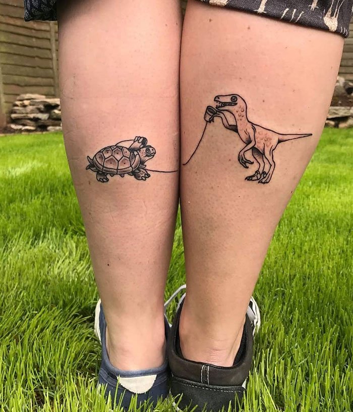 Unusual Couple Tattoos (21 pics)