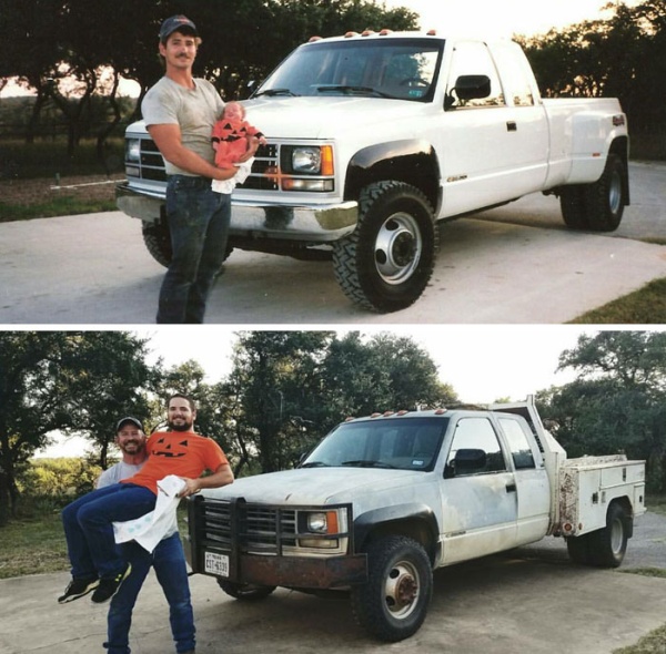 People Recreate Old Photos (19 pics)
