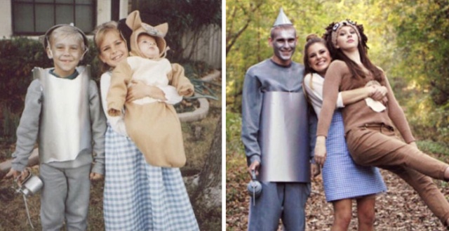 People Recreate Old Photos (19 pics)