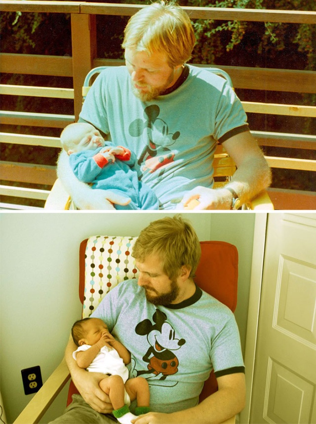 People Recreate Old Photos (19 pics)