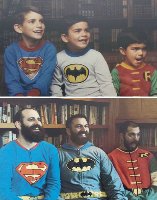 People Recreate Old Photos (19 pics)