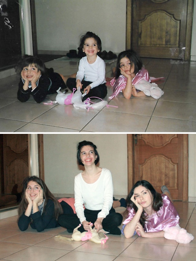 People Recreate Old Photos (19 pics)
