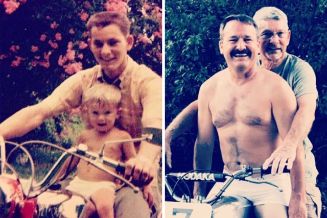 People Recreate Old Photos (19 pics)