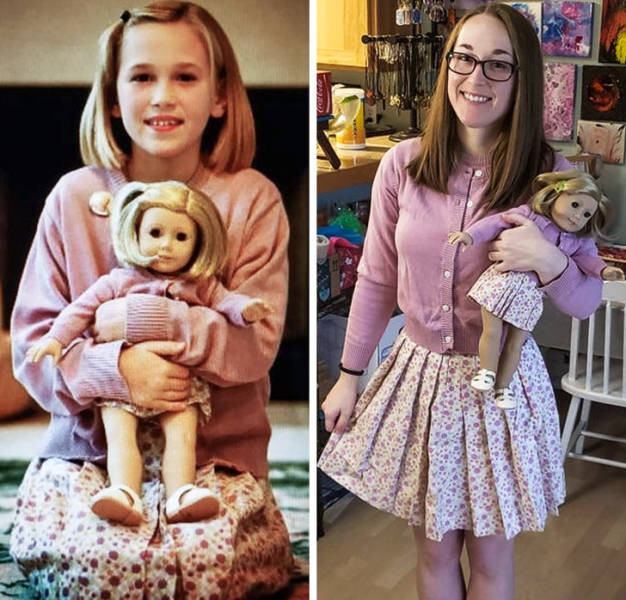 People Repeat Their Photos From The Past (21 pics)