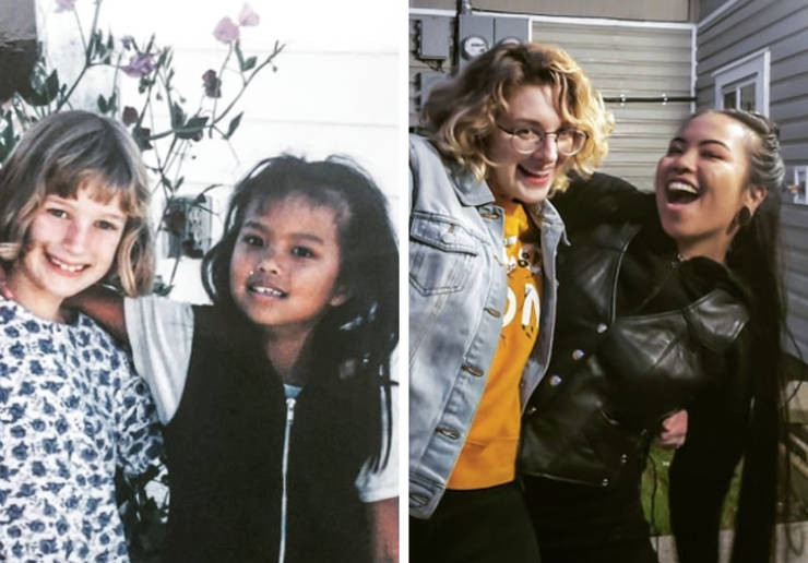 People Repeat Their Photos From The Past (21 pics)