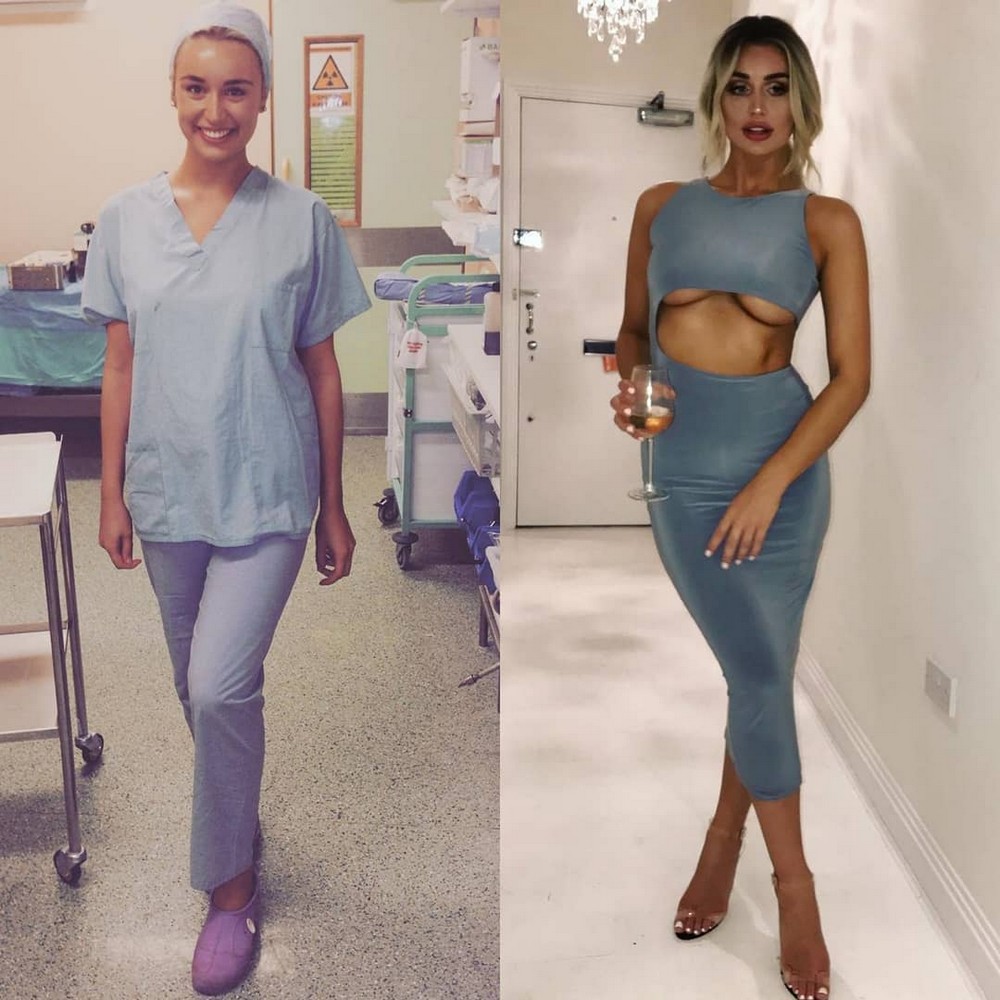 Girls With And Without Uniform (25 pics)