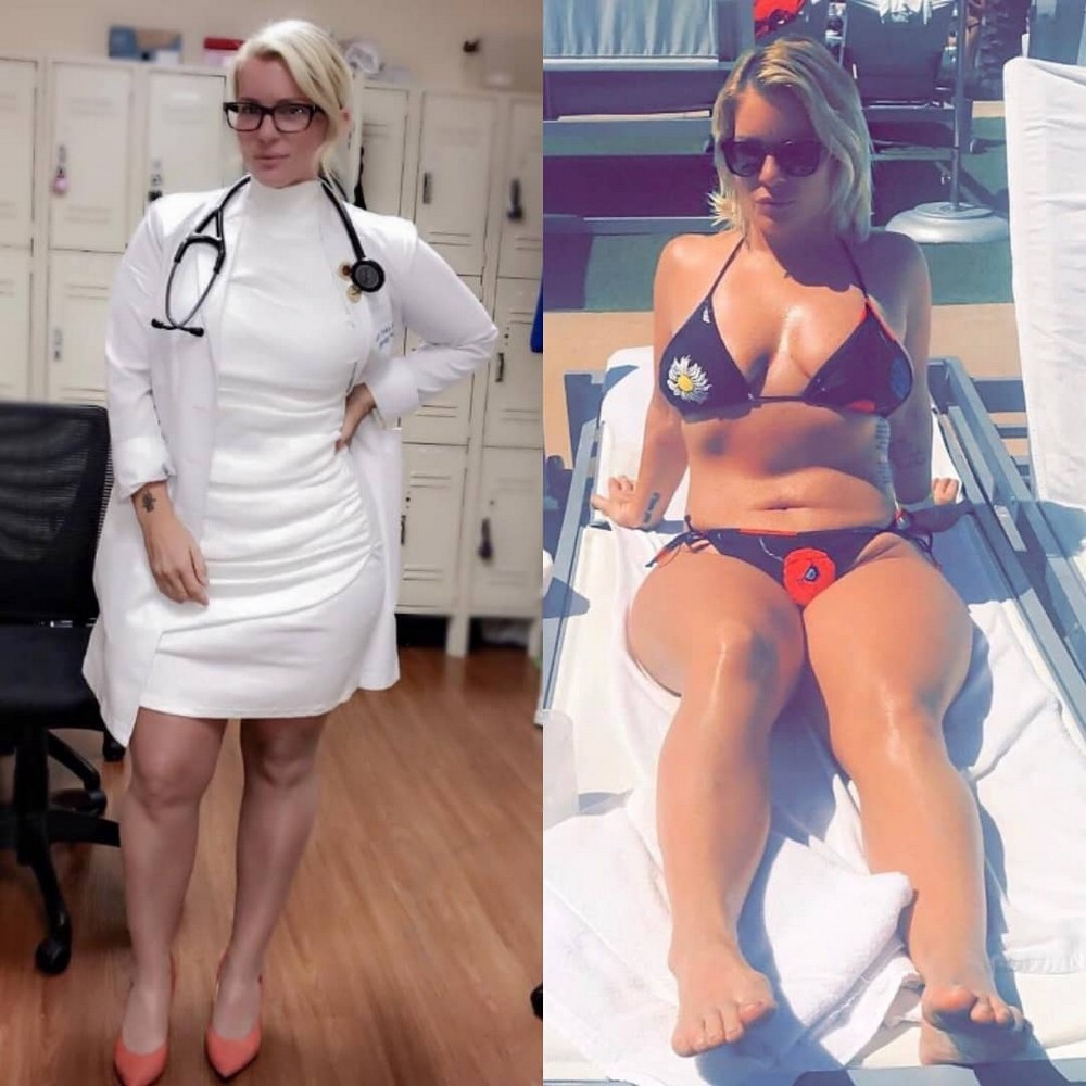 Girls With And Without Uniform (25 pics)