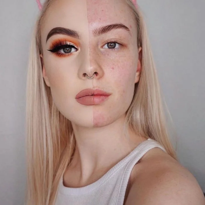 Girls With And Without Makeup (17 pics)
