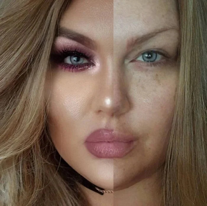 Girls With And Without Makeup (17 pics)