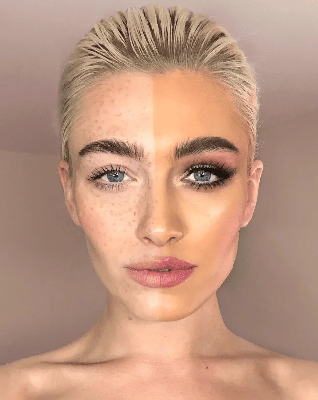 Girls With And Without Makeup (17 pics)