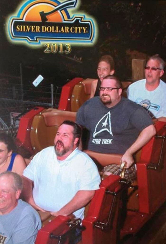 Funny Photos From Amusement Rides (27 pics)