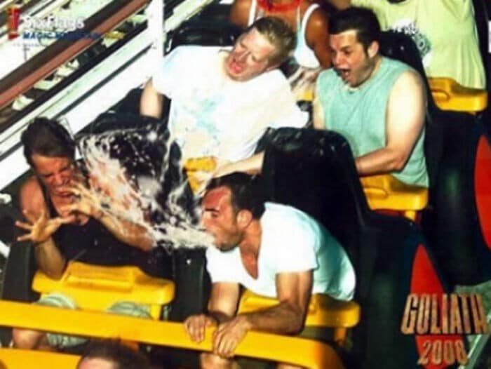 Funny Photos From Amusement Rides (27 pics)