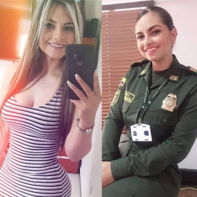 Girls With And Without Uniform (21 pics)