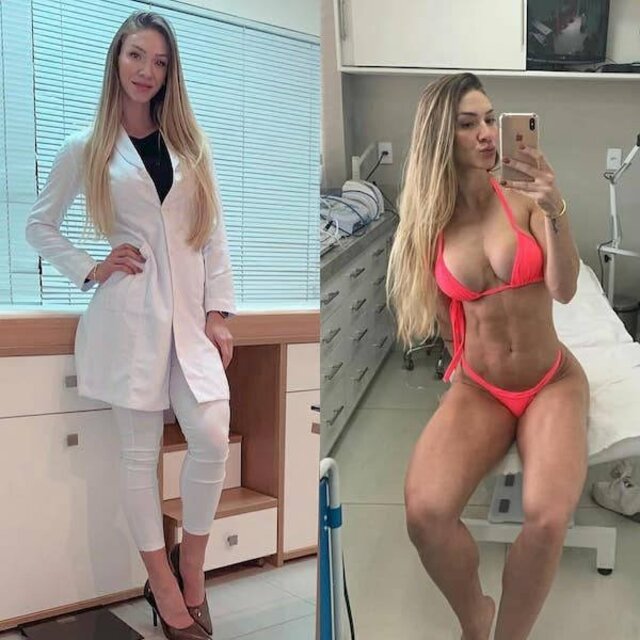 Girls With And Without Uniform (21 pics)