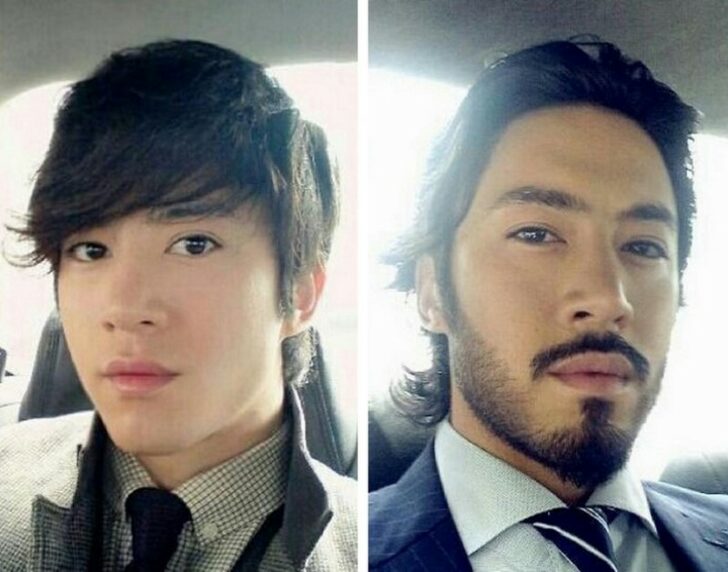 Men With And Without Beards (21 pics) Men With And Without Beards (21 pics)