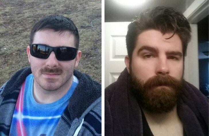 Men With And Without Beards (21 pics)
