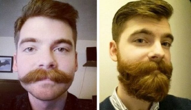 Men With And Without Beards (21 pics)