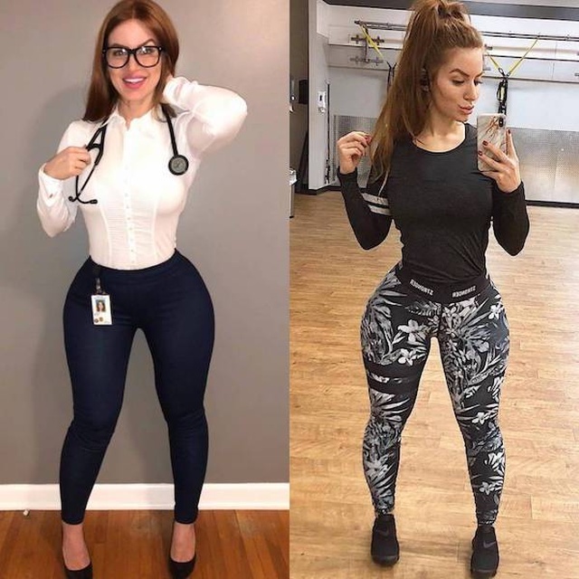 Girls With And Without Uniform (21 pics) Girls With And Without Uniform (21 pics)