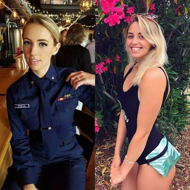 Girls With And Without Uniform (21 pics) Girls With And Without Uniform (21 pics)