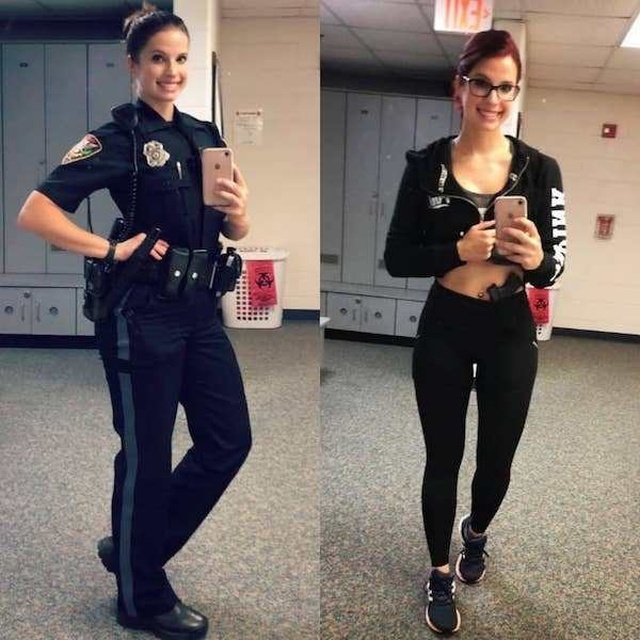 Girls With And Without Uniform (21 pics) Girls With And Without Uniform (21 pics)