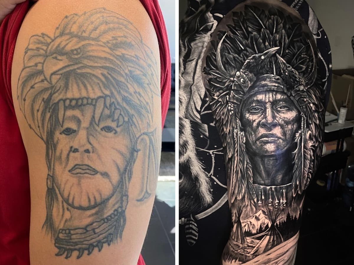 Awesome Tattoo Cover-Ups (17 pics) Awesome Tattoo Cover-Ups (17 pics)