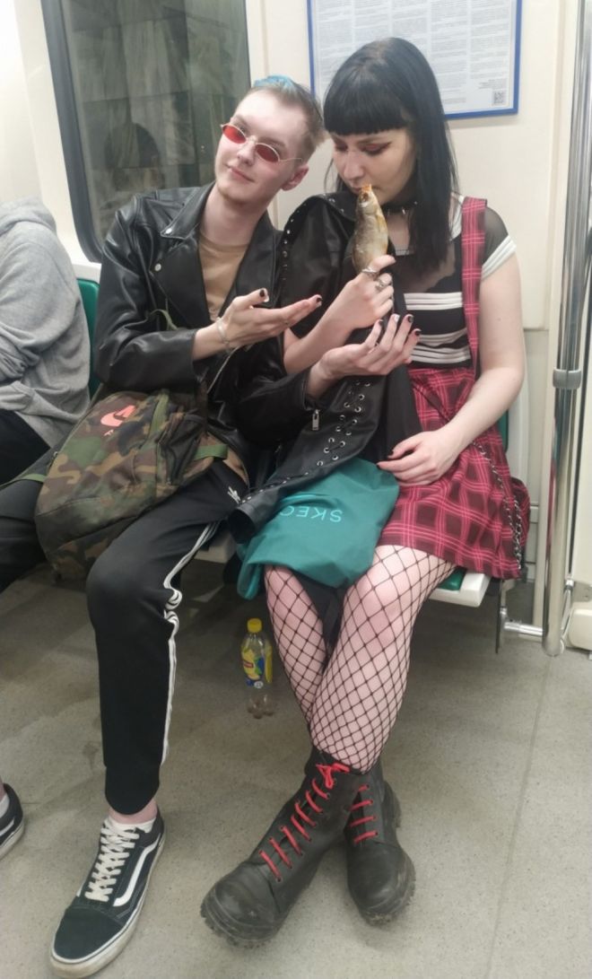 Strange People In The Subway (19 pics) Strange People In The Subway (19 pics)