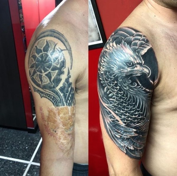 Awesome Tattoo Cover-Ups (23 pics)